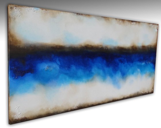 abstract blue (140 x 70 cm)