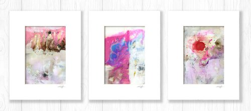 A Moment In Abstraction Collection 2 - 3 Paintings by Kathy Morton Stanion