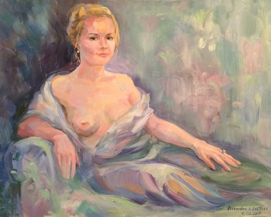 Portrait Oil Nude Erotic Girl