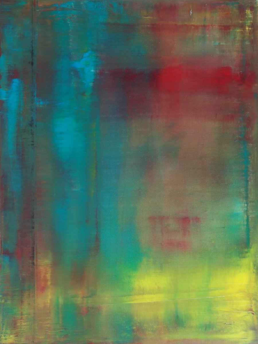 Abstract Oil Painting By Howard Sills, 18 X 24, Among The Tall Pines, Original Artwork