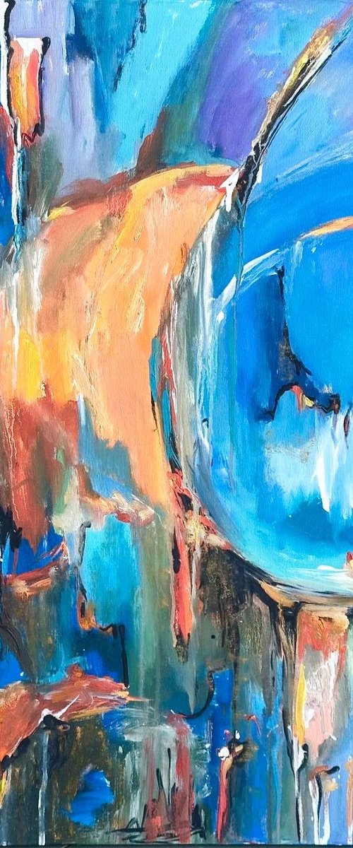 Ethereal Reverie Diptych 2 pieces by Olga McNamara BiennaleArtist