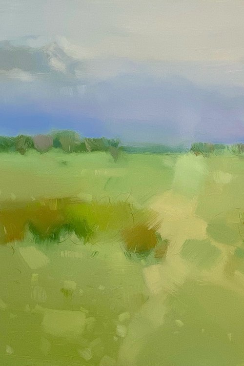 Summer Feelings, Original oil painting, Handmade artwork, One of a kind by Vahe Yeremyan