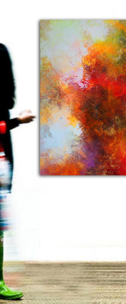 120x120cm / extra large painting / Alex Senchenko © 2019 / Chaos by Alex Senchenko