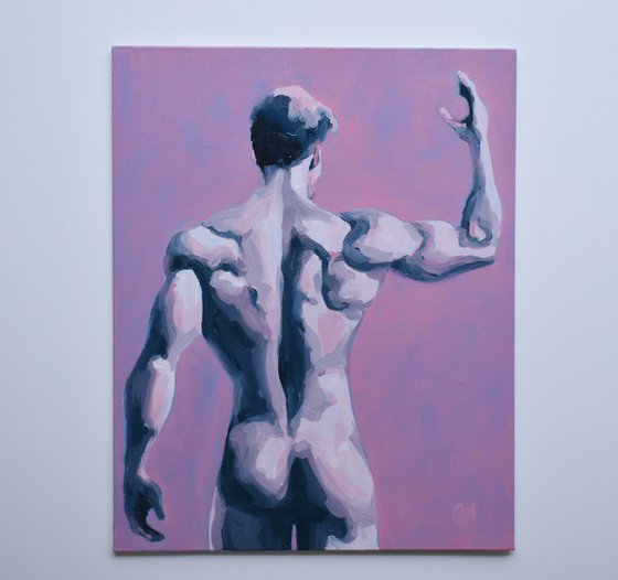 Interrupted Gesture -Male nude