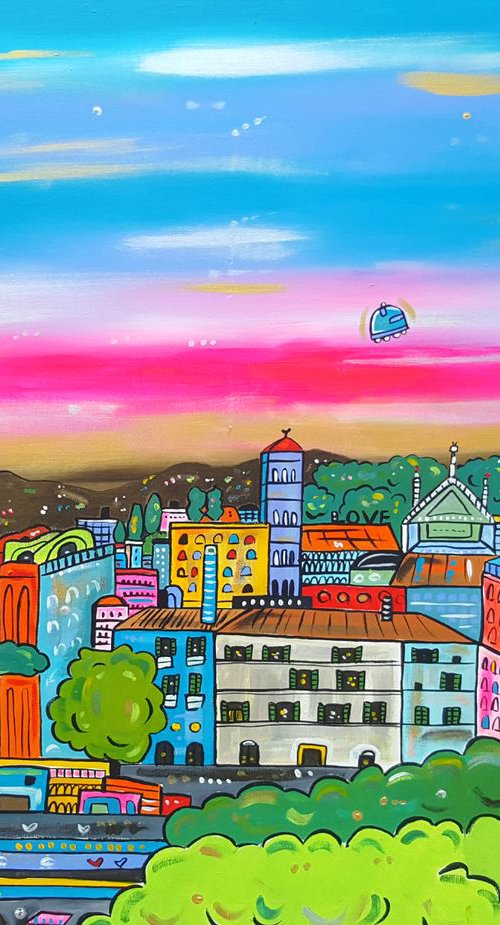 Futuristic New Rome by Maria Luisa  Azzini