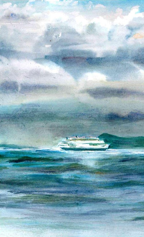 Ship in the sea, Ghost by Bozhidara Mircheva