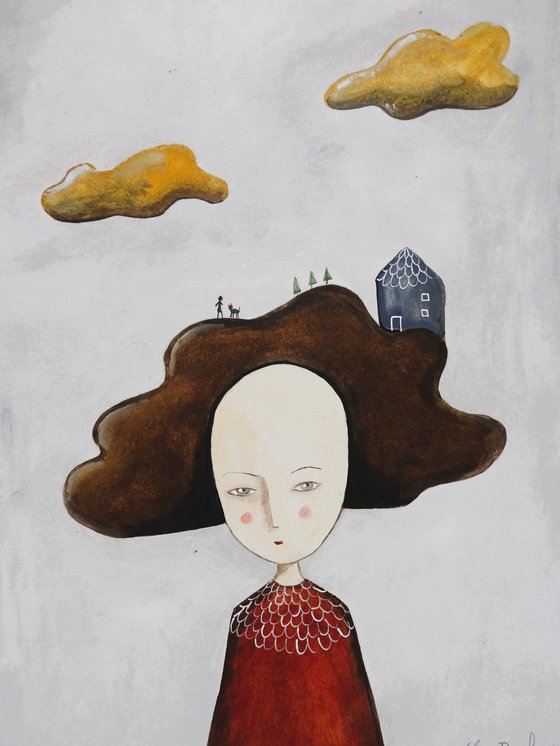 The woman and the clouds