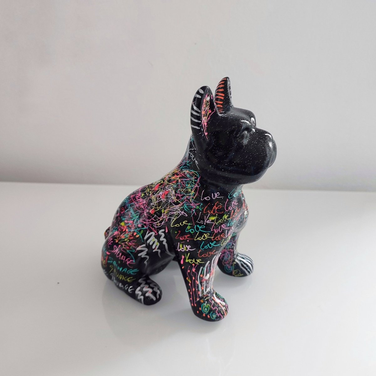 Urban And Pop Sculpture , Dog Art 2 (Bulldog) By i?me Sauvage, 4 X 8, Artwork For Sale On Artfinder