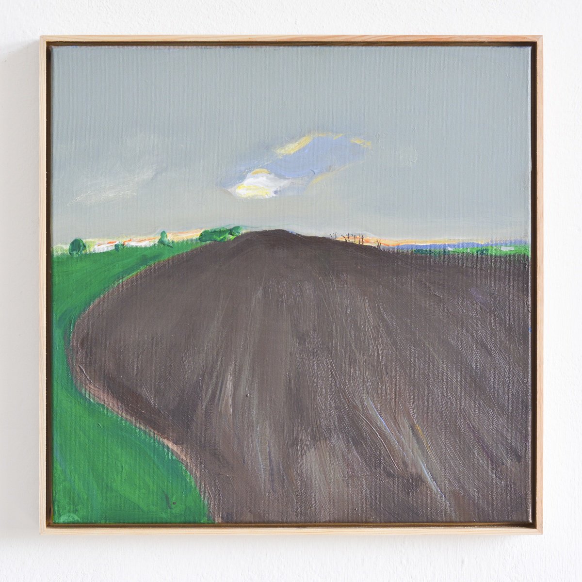 Impressionistic Landscape Acrylic Painting By Igor Nekraha, 17 X 17, Rillja, Original Artwork