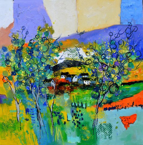 Phantasy colourful landscape by Pol Henry Ledent