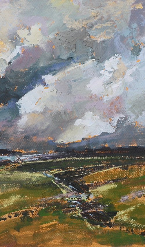 Storm over the East Marshland by Simon Jones