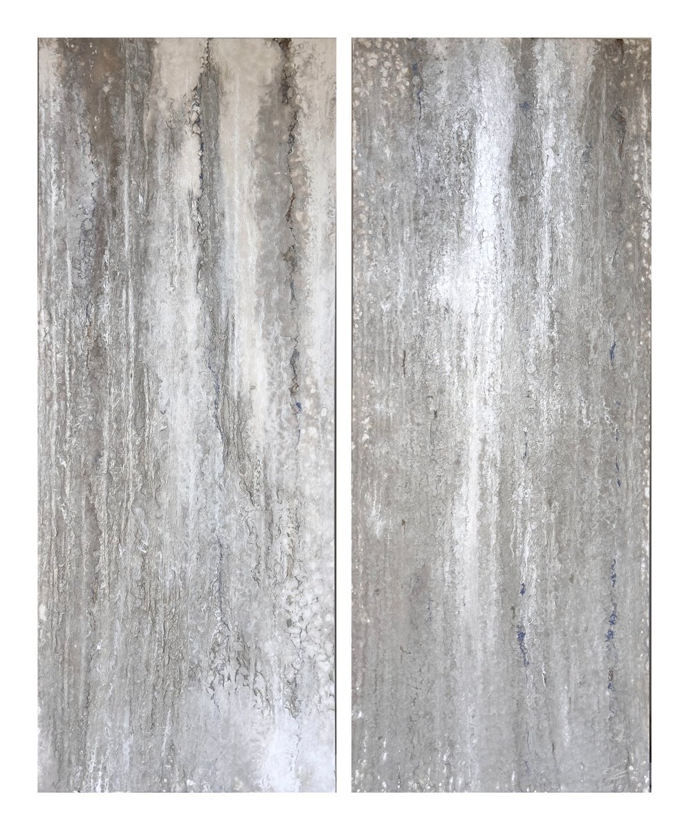 Large Diptych L´averse - 2 Panels. By Kseniia Turik, 47 X 59, Artwork For Sale On Artfinder