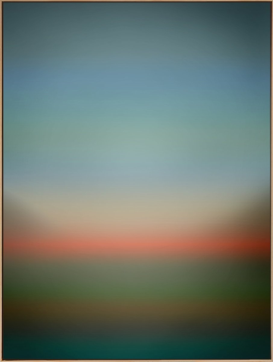 Organic Landscape Acrylic Painting By Jonas Peres, 35 X 47, Nostalgia, Study 2, Original Artwork