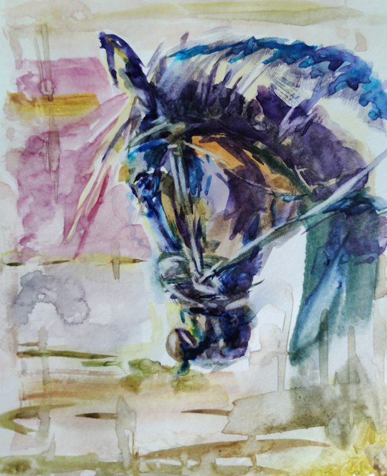 Painting "Lavander horse"