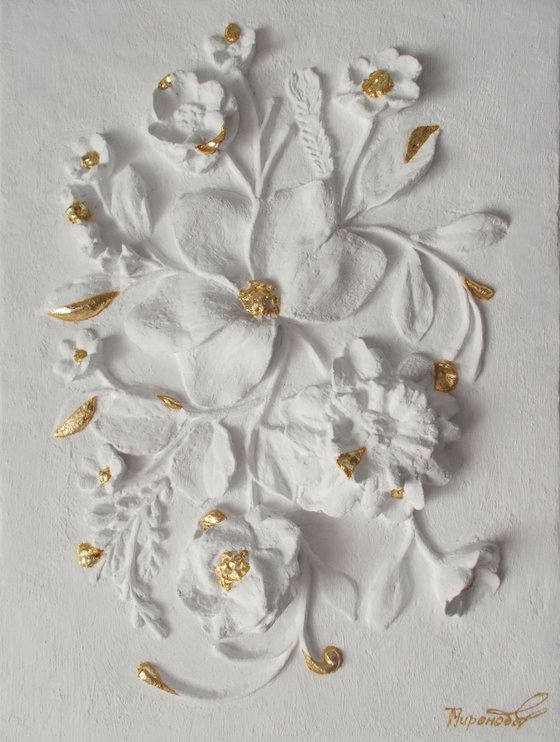 wall sculpture "Crocus"
