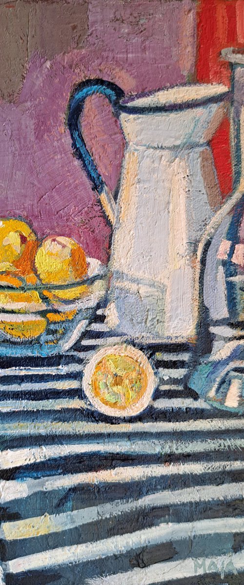 Still life with lemons by Maja Đokić Mihajlović
