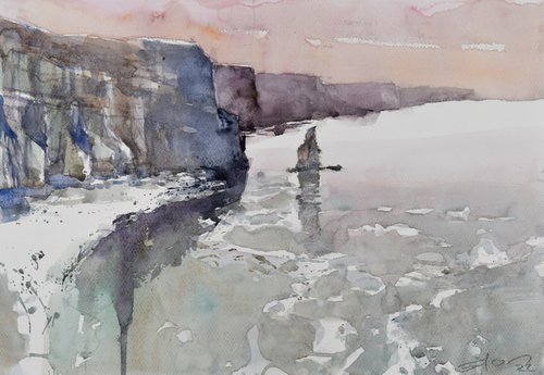 Cliffs of Moher by Goran Žigolić Watercolors