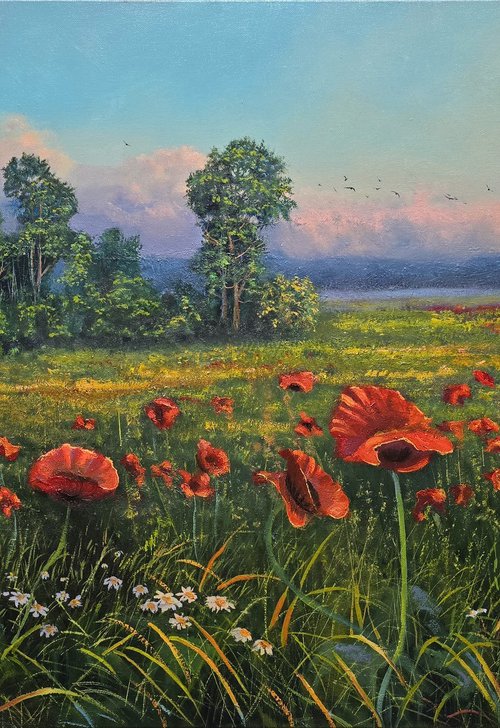 Summer Meadow by Vladimir Jarmolo