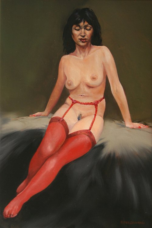 LADY IN RED by Peter Goodhall