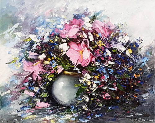 Abstract flowers by Marieta Martirosyan