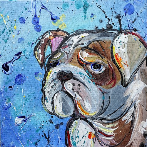 Dog Art - 'Bulldog' by Andrew Alan Johnson