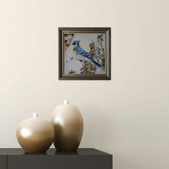 White bird Painting on Canvas