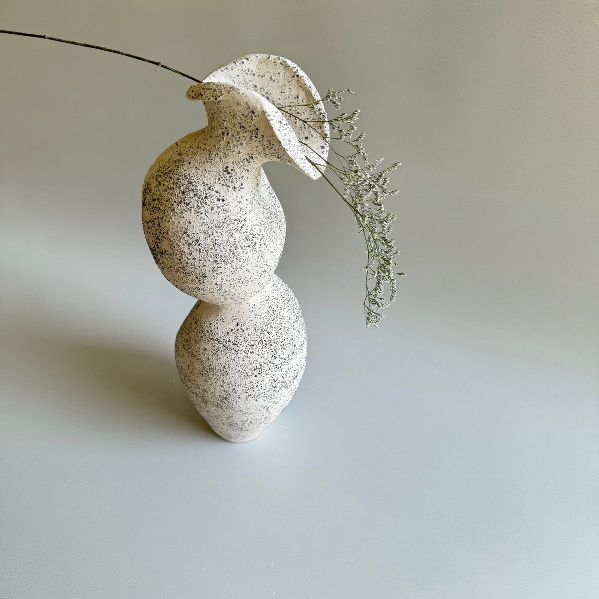 Organic Abstract Clay Sculpture By Ceramicabeli Alexandra Beliba, 5 X 14, Ethereal Enigma V13.1 - 2022, Original Artwork