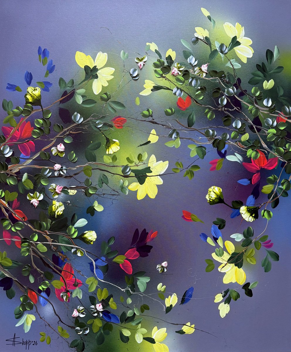 Floral Phenomena By Anastassia Skopp, 39 X 47, Artwork For Sale On Artfinder