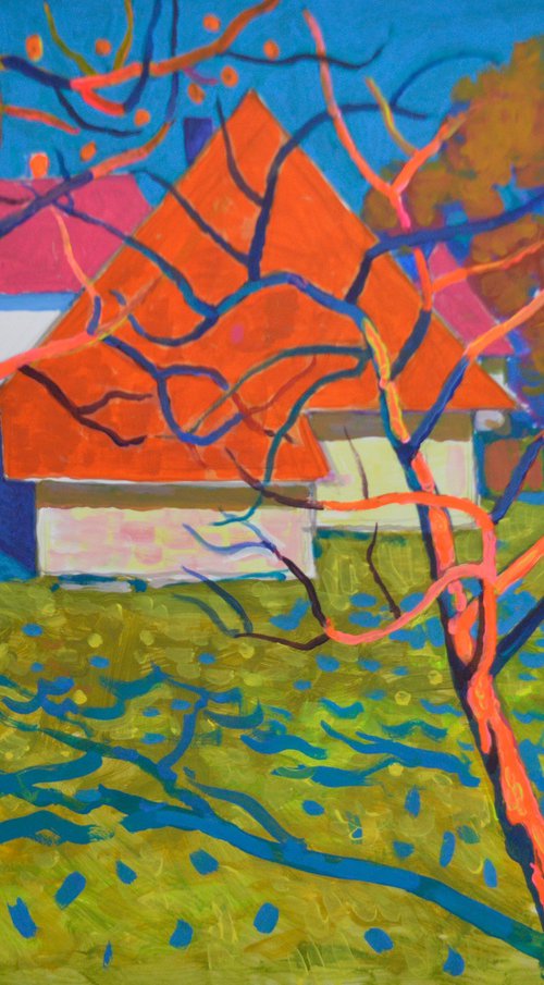 Autumn Garden in the Village by Mykola Kozlovsky