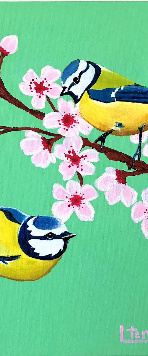 BLUE TIT by Lucyanne Terni