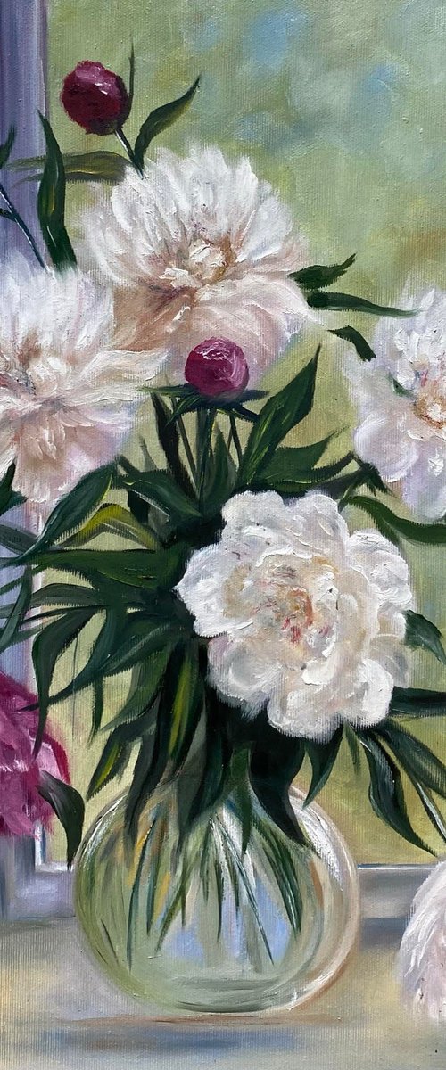 Spring Light of Peonies by Tanja Frost