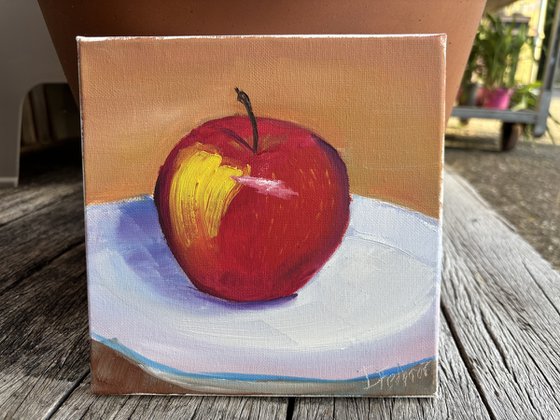 Still life with an apple