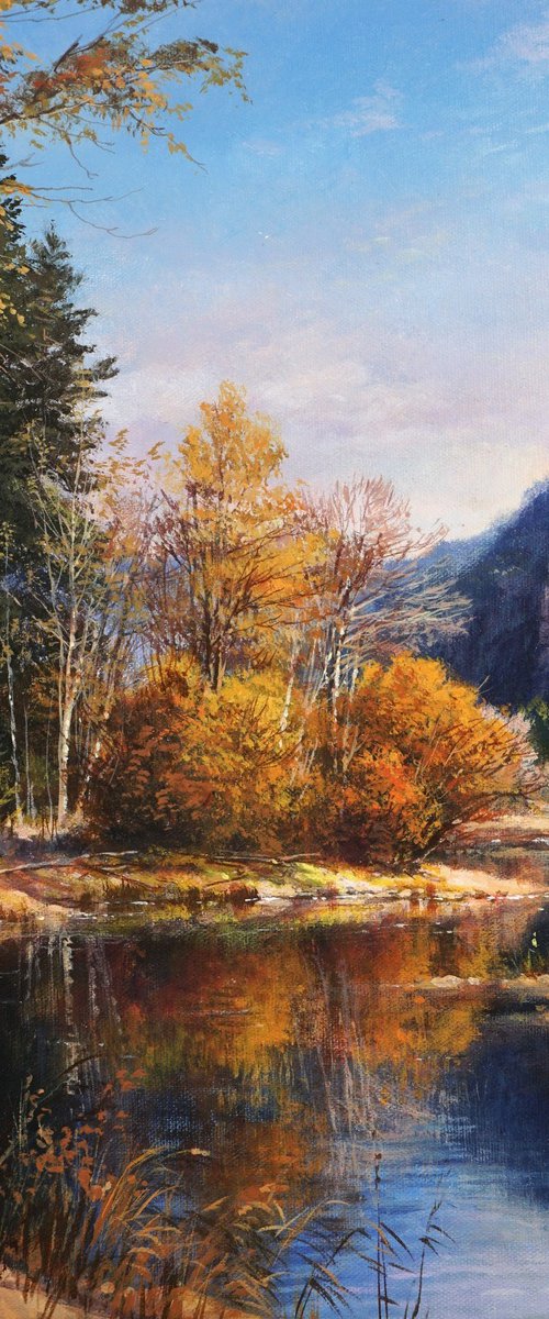 Autumn reflections by Viktar Yushkevich YUVART