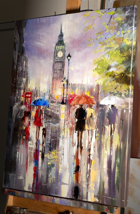 'Big Ben London Rain'