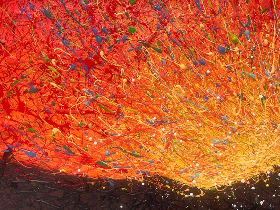 Tangerine Dawn - abstract sunrise