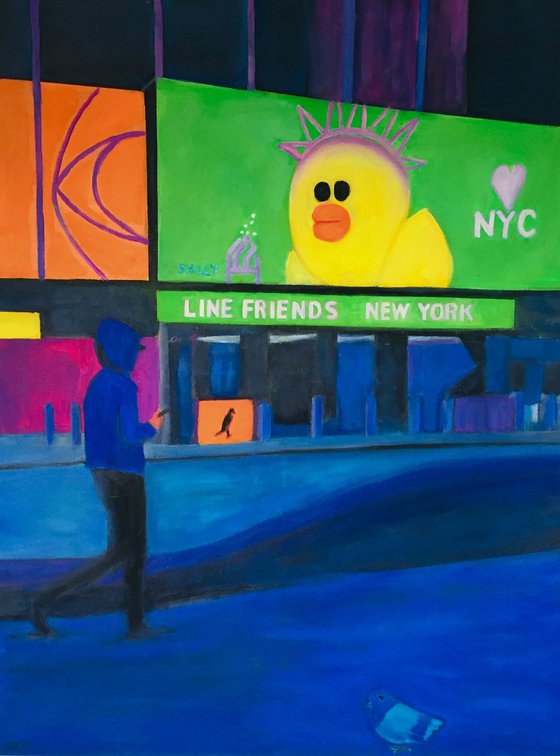 "NY Times Square Line Friends"