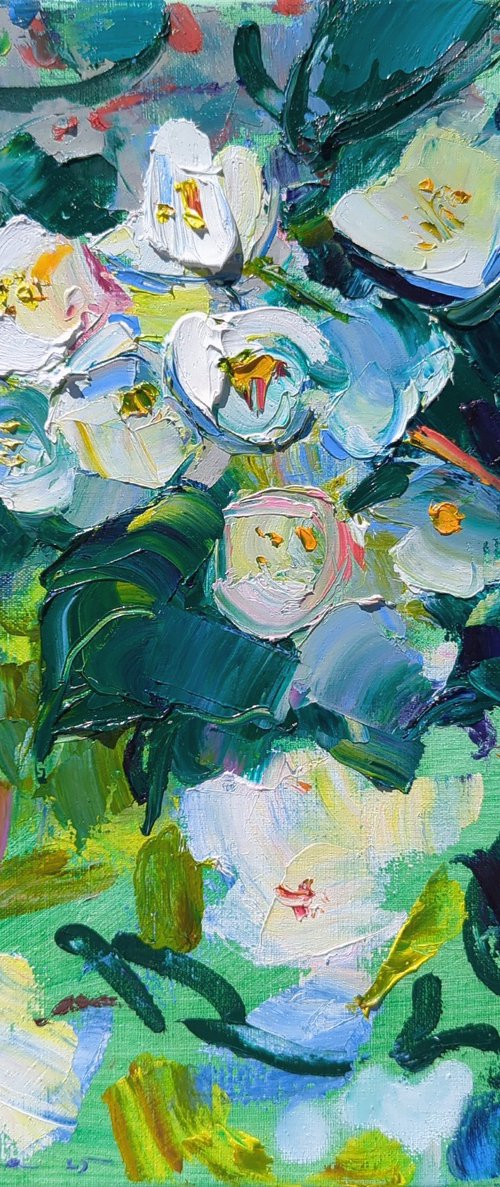 Jasmine branch by Helen Shukina