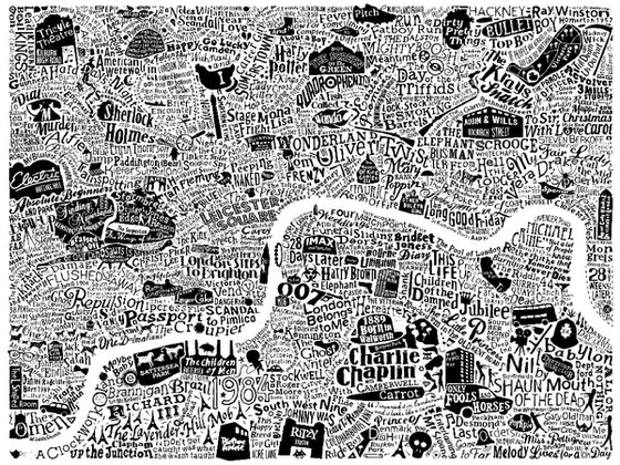 LONDON FILM MAP (White)