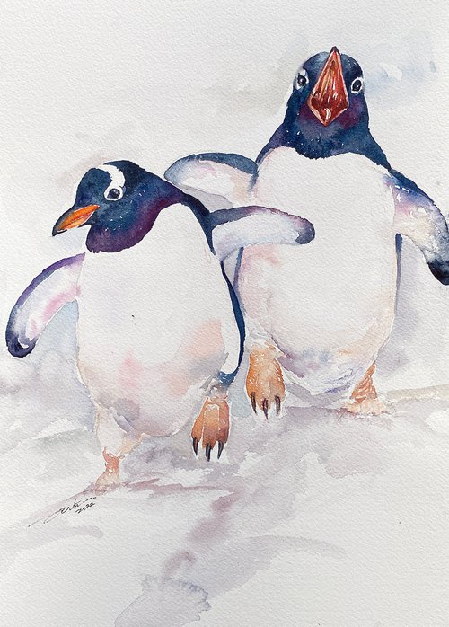 Waddle On_Penguins by Arti Chauhan