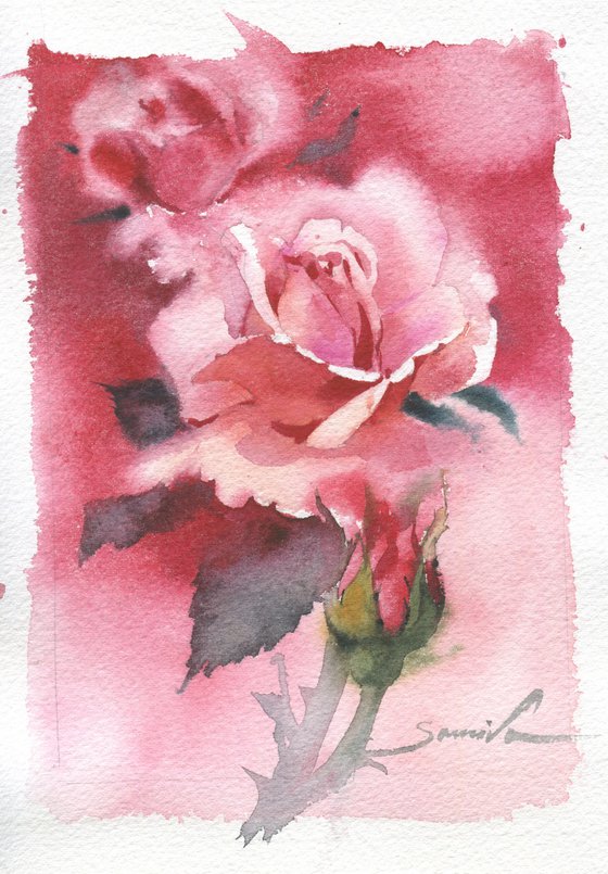 Rose painting