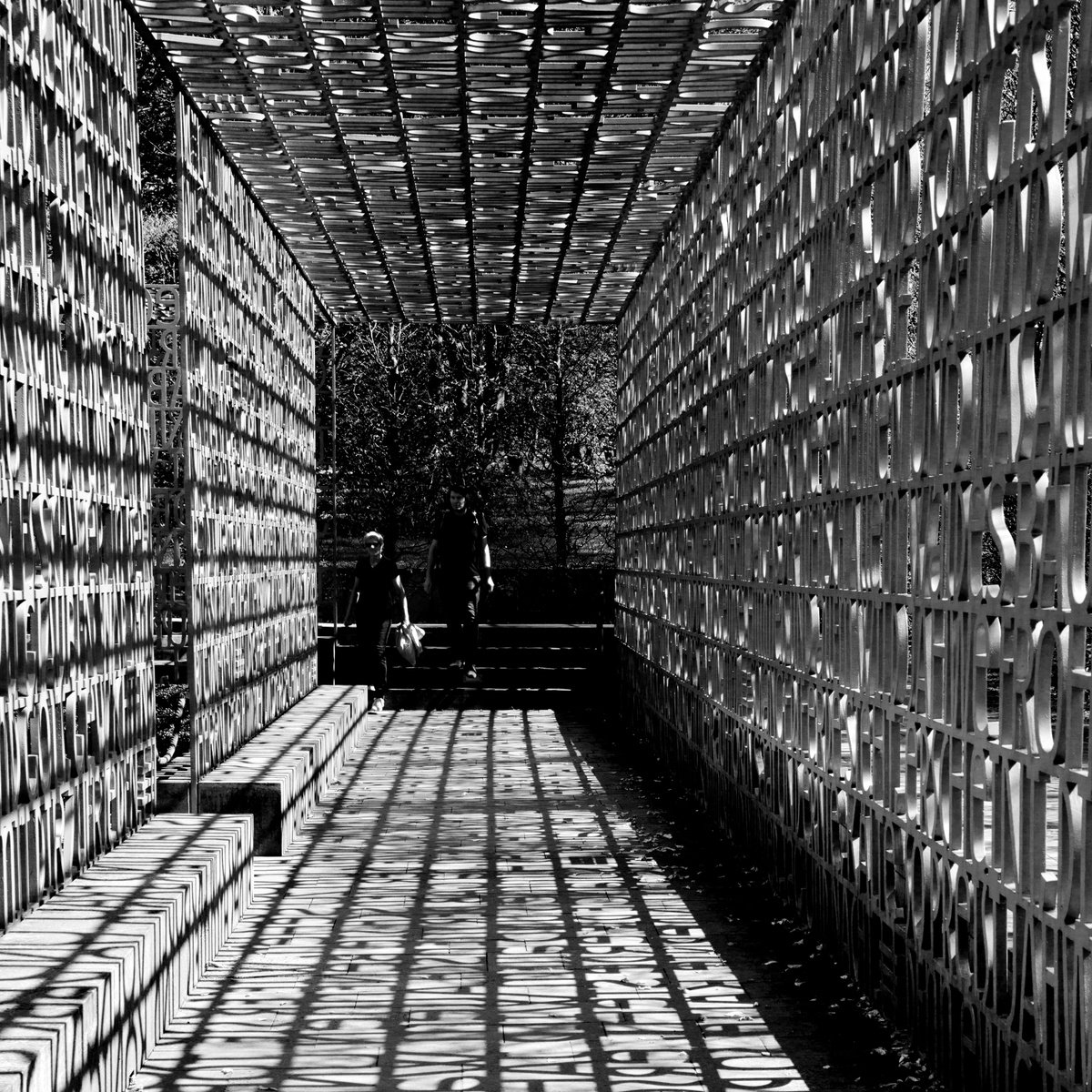 Tunnel of letters by Chiara Vignudelli