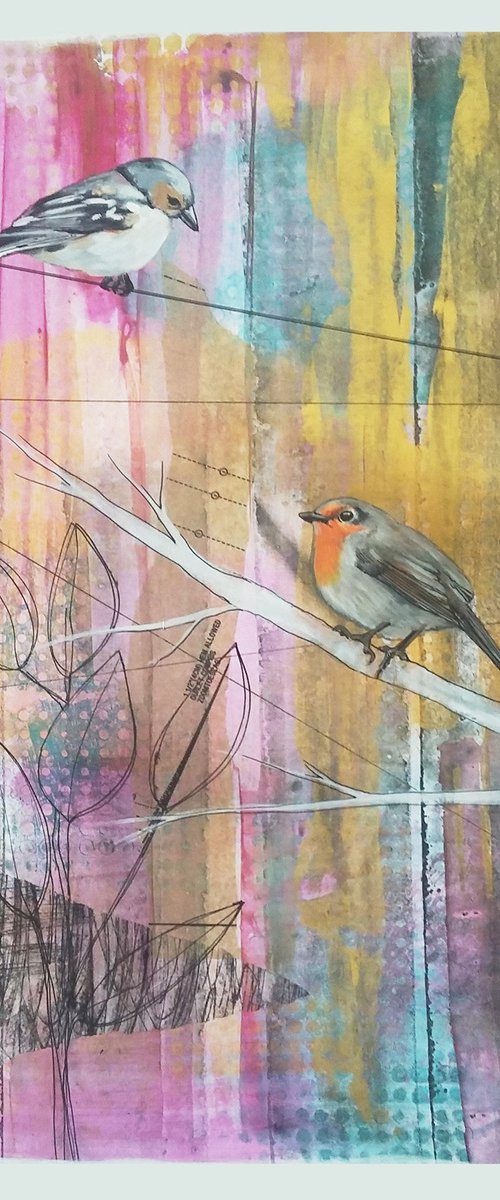 Robin collage by Carolynne Coulson