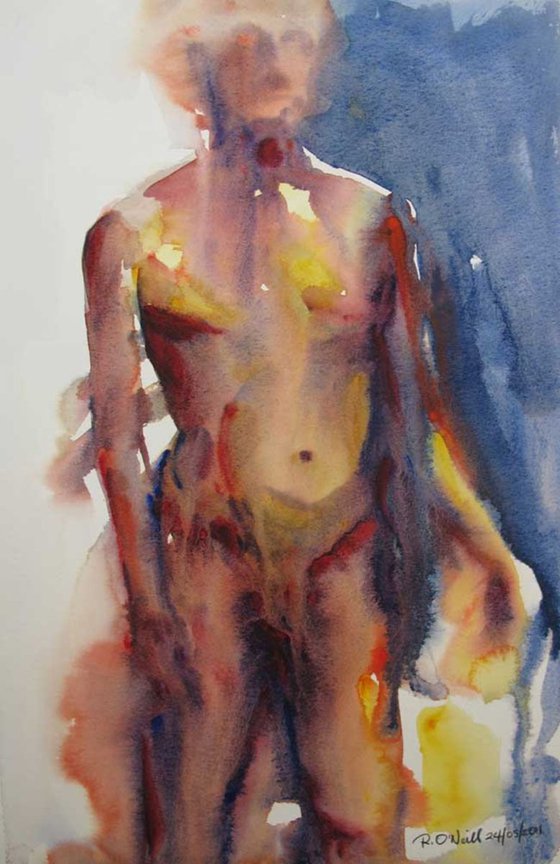 standing male nude