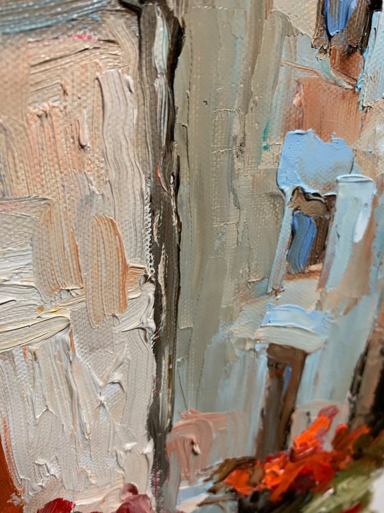 Alpine Town in Autumn Light.