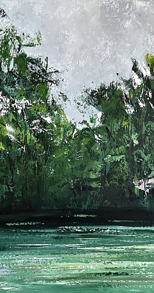 Emerald Stillwater landscape by Tatiana Malinovscaia