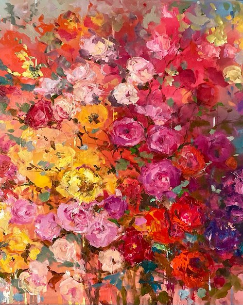 Flowers Storm by Ewa Czarniecka