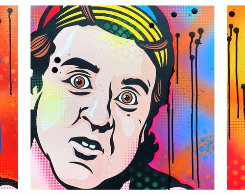 El Chavo Del Ocho Triptych by Jamie Lee