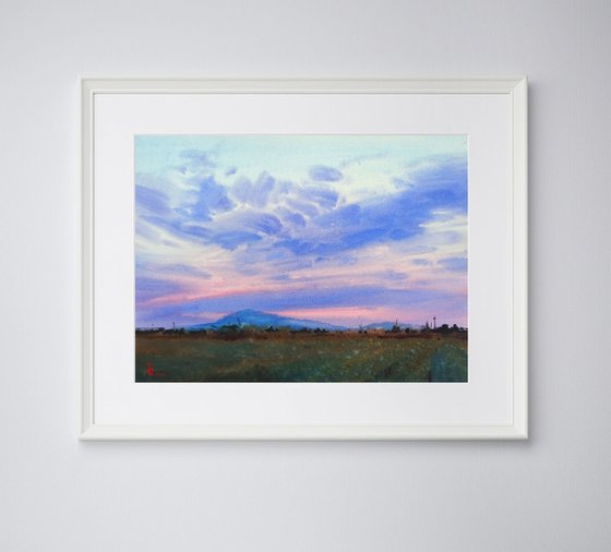 "Sunset in Transcarpathia"