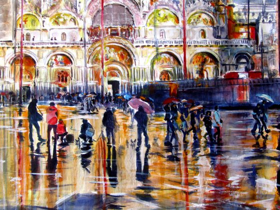 Venice at rain