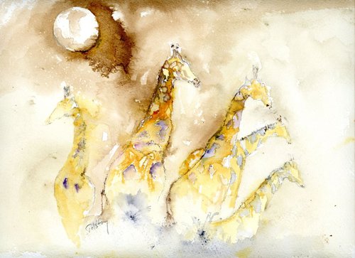 Five Giraffes by Alex Tolstoy